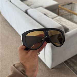 ASOS Black Sunglasses with Gold Tint